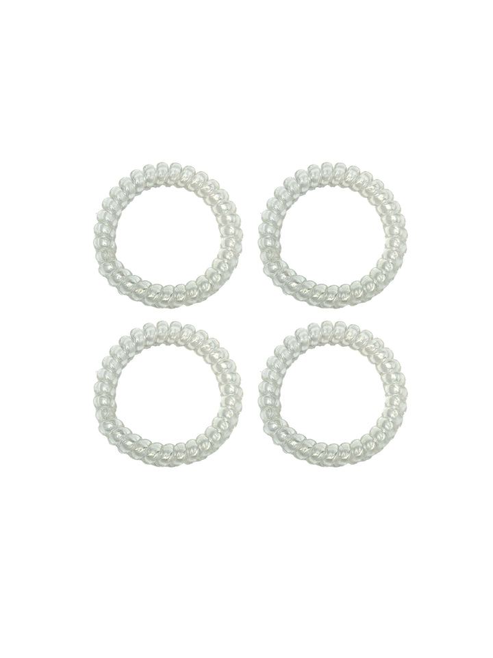 Spiralz Chewable Fidget Bracelets 4 Pack- Clear