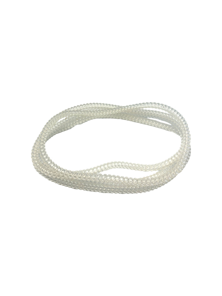 Spiralz Chewable Fidget Necklaces 4 Pack- Ice Clear
