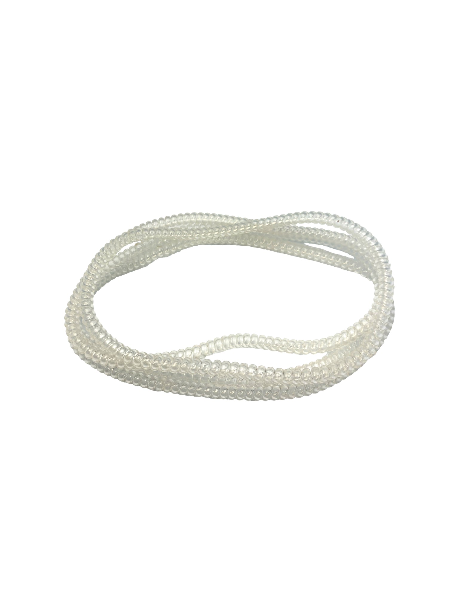 Spiralz Chewable Fidget Necklaces 4 Pack- Ice Clear