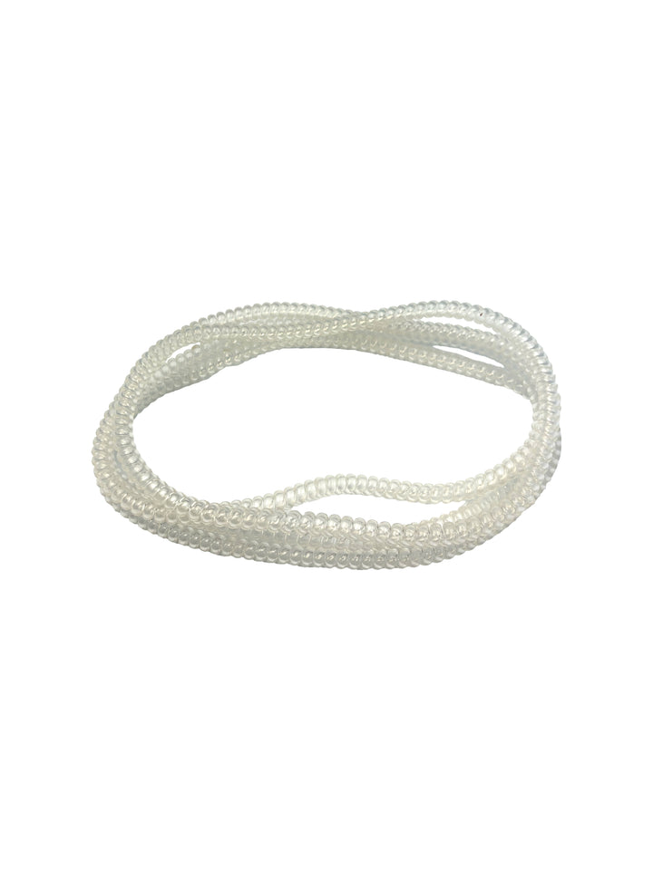 Spiralz Chewable Fidget Necklaces 4 Pack- Ice Clear