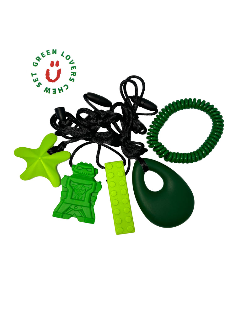 Green Lovers Chew Fidget Set