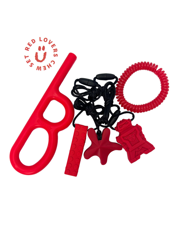 Red Lovers Chew Fidget Set
