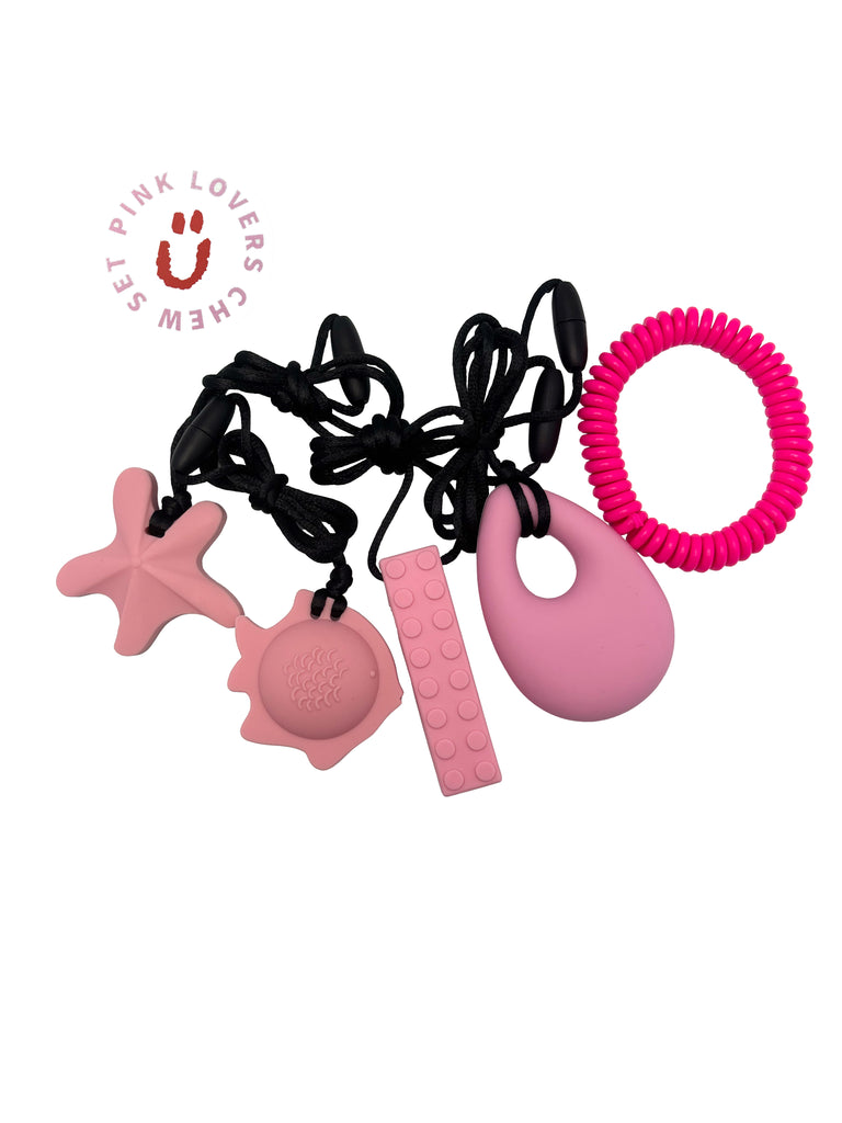 Pink Lovers Chew Fidget Set