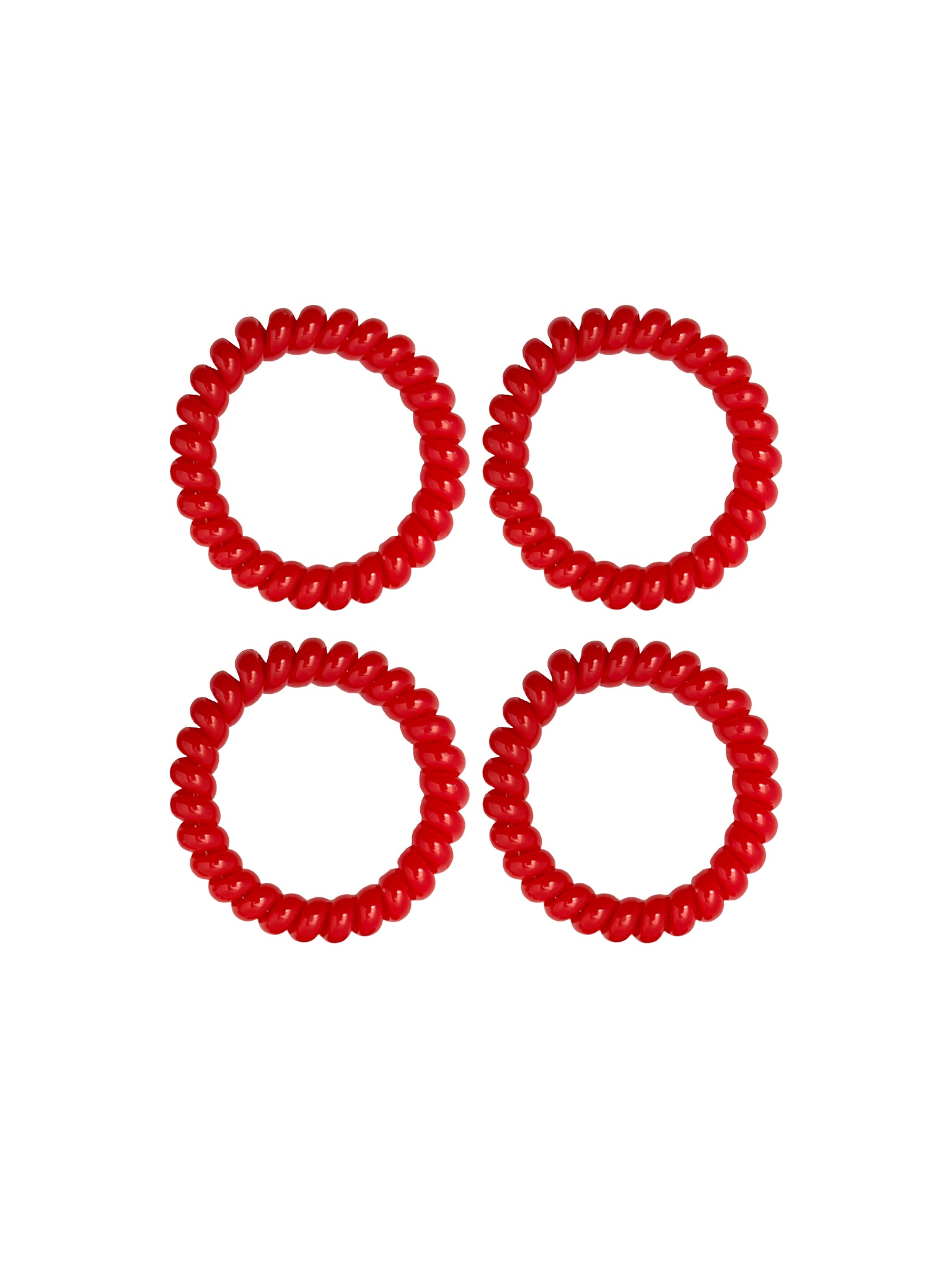 Spiralz Chewable Fidget Bracelets 4 Pack- Red