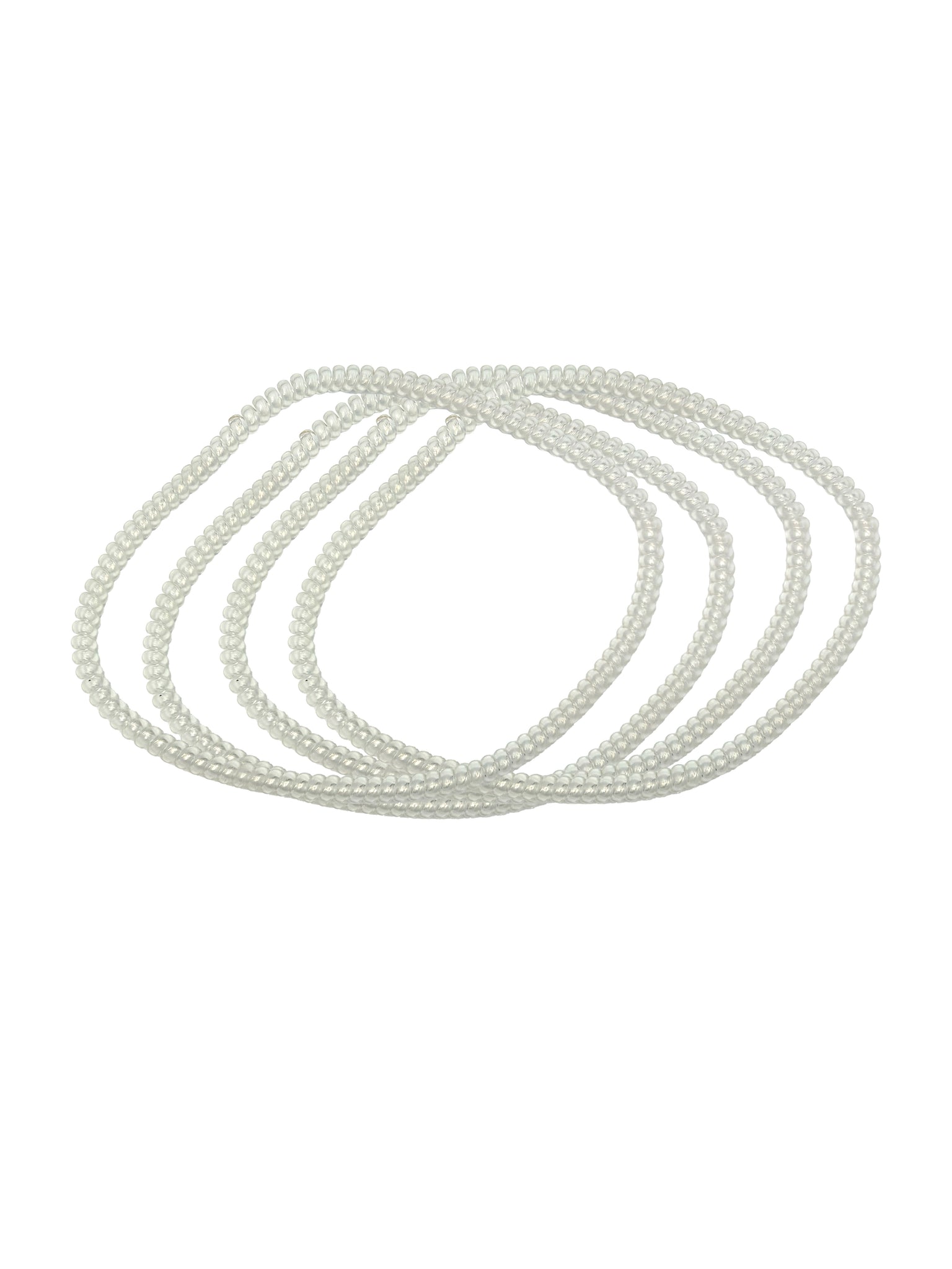 Spiralz Chewable Fidget Necklaces 4 Pack- Ice Clear