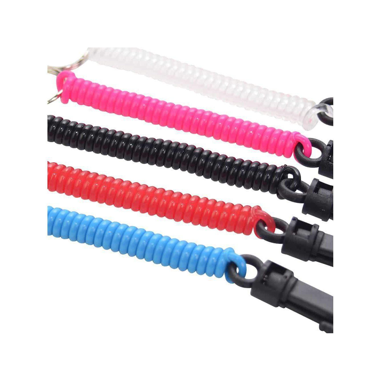 Springz Chew Holder-Aqua With Natural Strap