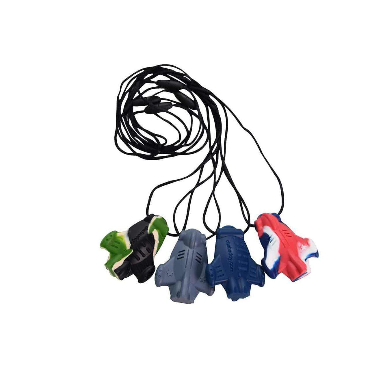 SpaceJet Chew Pendant- Patriot Swirl Color