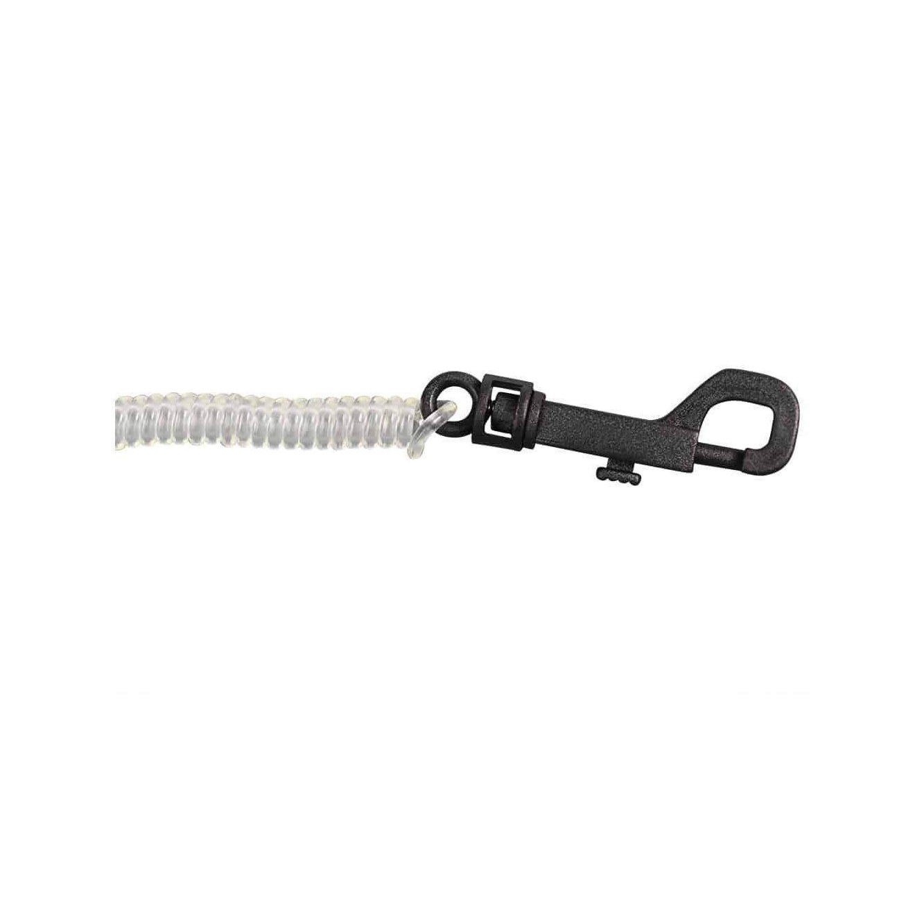 Springz Chew Holder-Clear Ice With Natural Strap