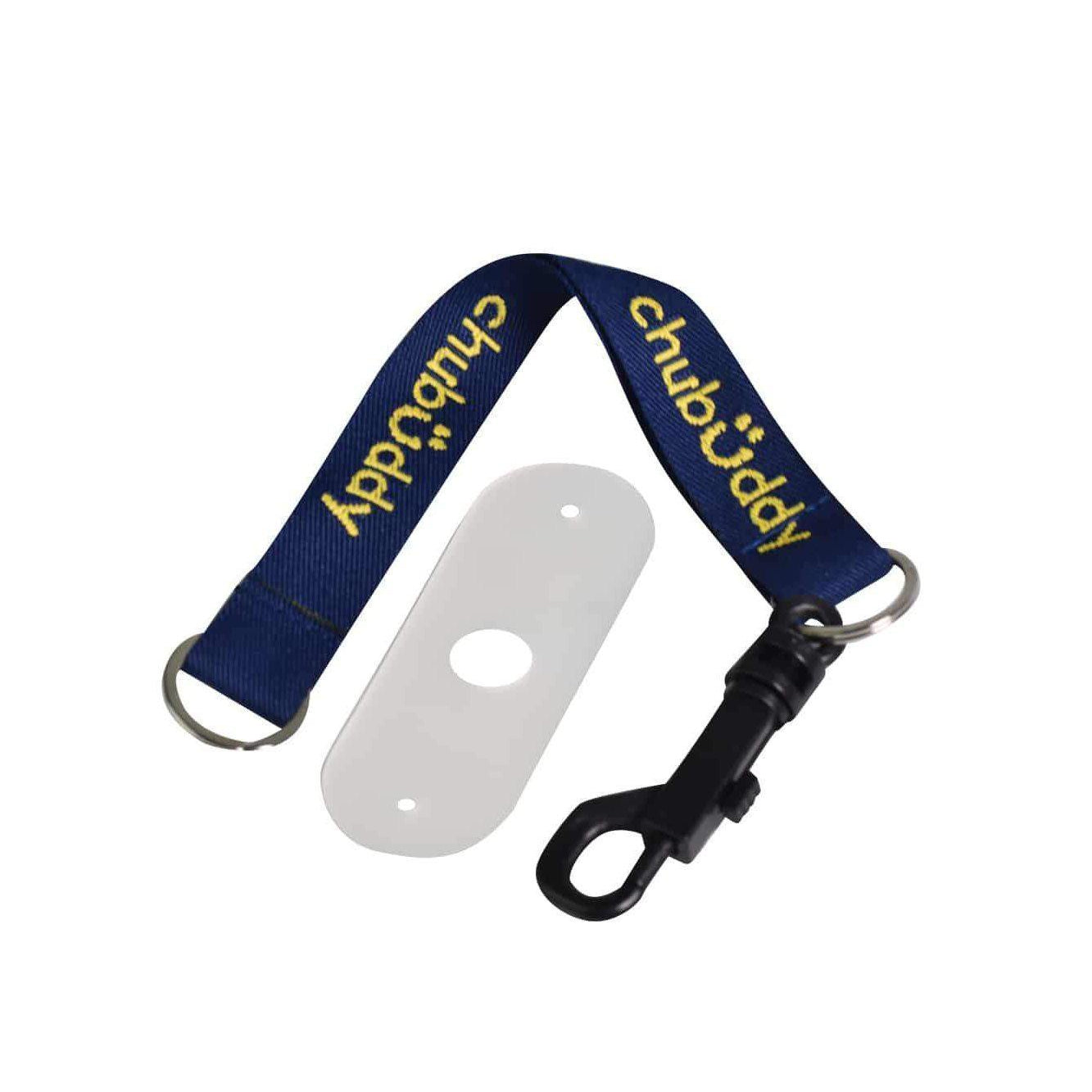 Chew Holder - Navy Embroidered Gold