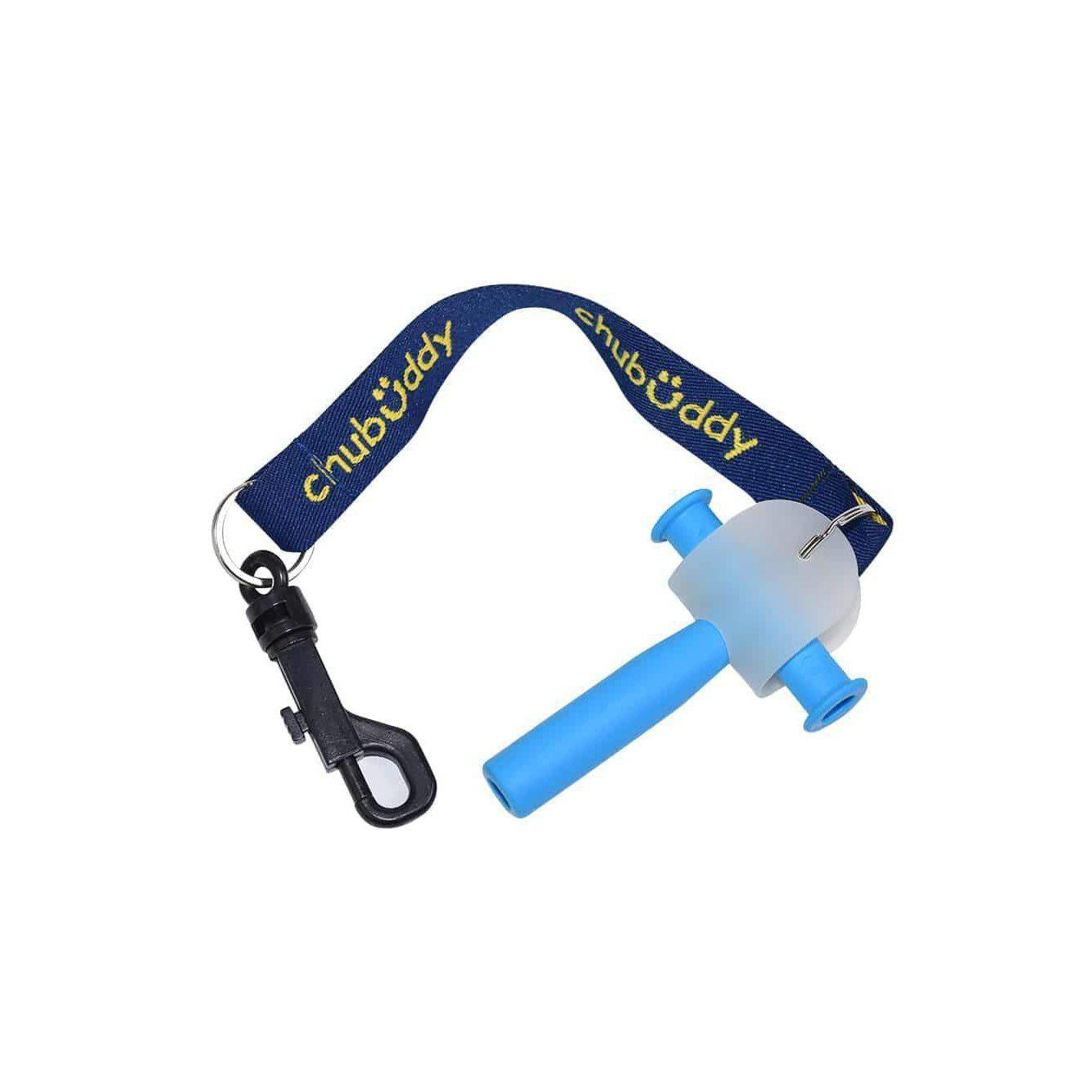 Chew Holder - Navy Embroidered Gold