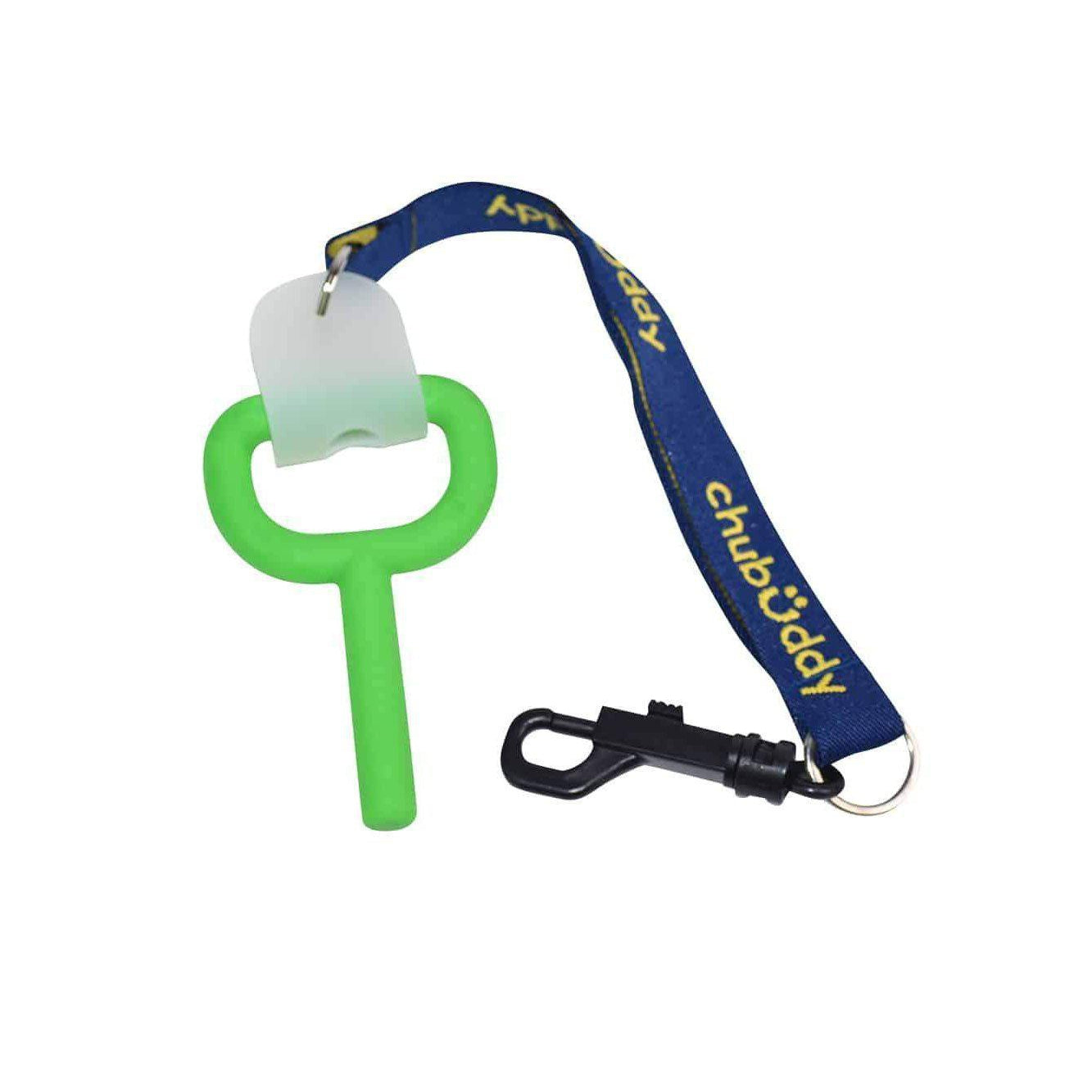 Chew Holders - Set of 2- Navy Embroidered Gold